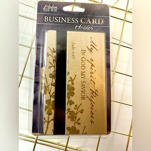 P. Graham Dunn Aluminum Construction Business
Card Holder 2.25 x 3.5 Luke 1:47